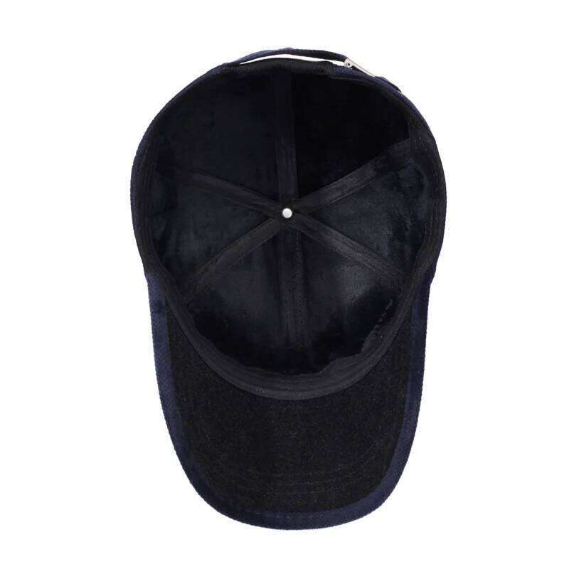 NORTHWOOD Men's Winter Baseball Women Cotton Windproof Cold Proof Thickened Dad Hat Warm Solid Trucker Cap for Outdoor Z260226