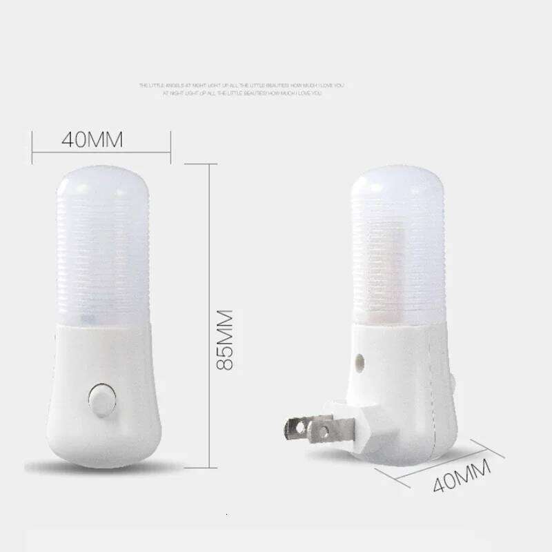 EU/US Plug Lights LED Night Light Push Button Switch Bedroom Bedside Baby Room Corridor Home Decor Wall Socket Lamp Z260227