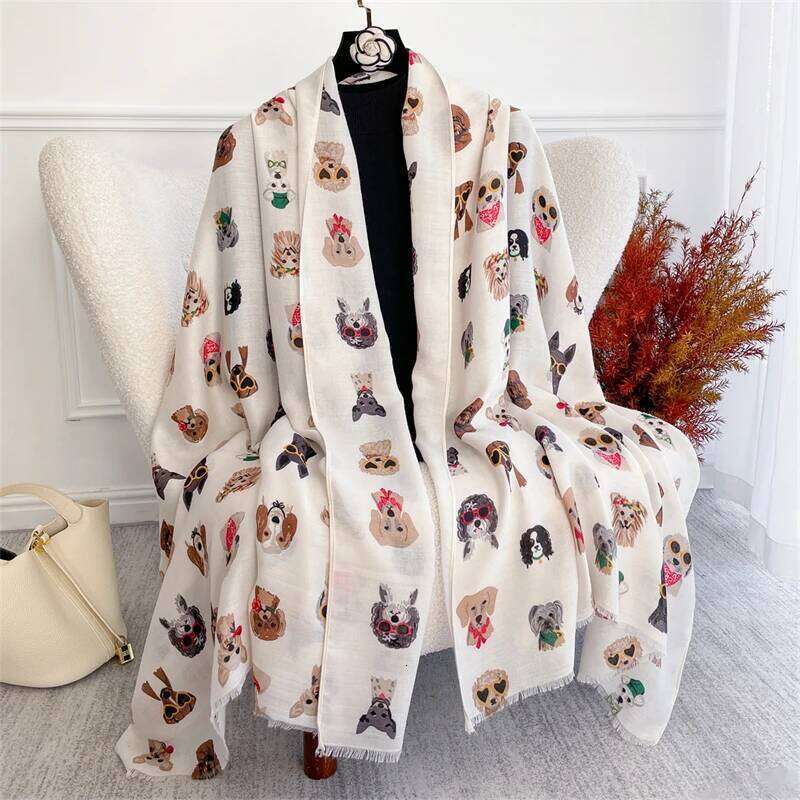 Autumn and Winter Travel Warm Cashmere Shawl Scarf Fashion Women Cat Print Pashmina Blanket Wraps Female Cute Poncho Bufanda Z260226