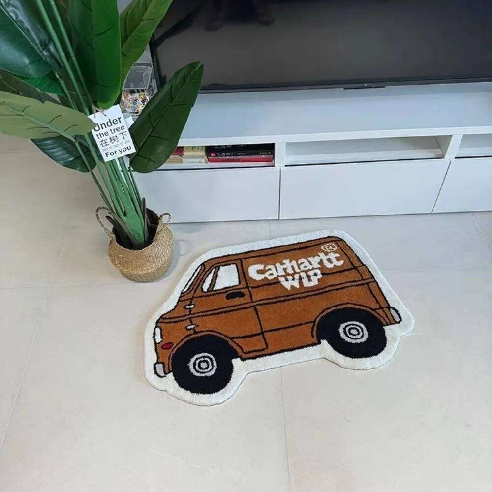 VIKAMA Summer Car Living and Bedroom Bed Carpets, Children's Room Anti-slip Floor MATS, Home Decoration H260226