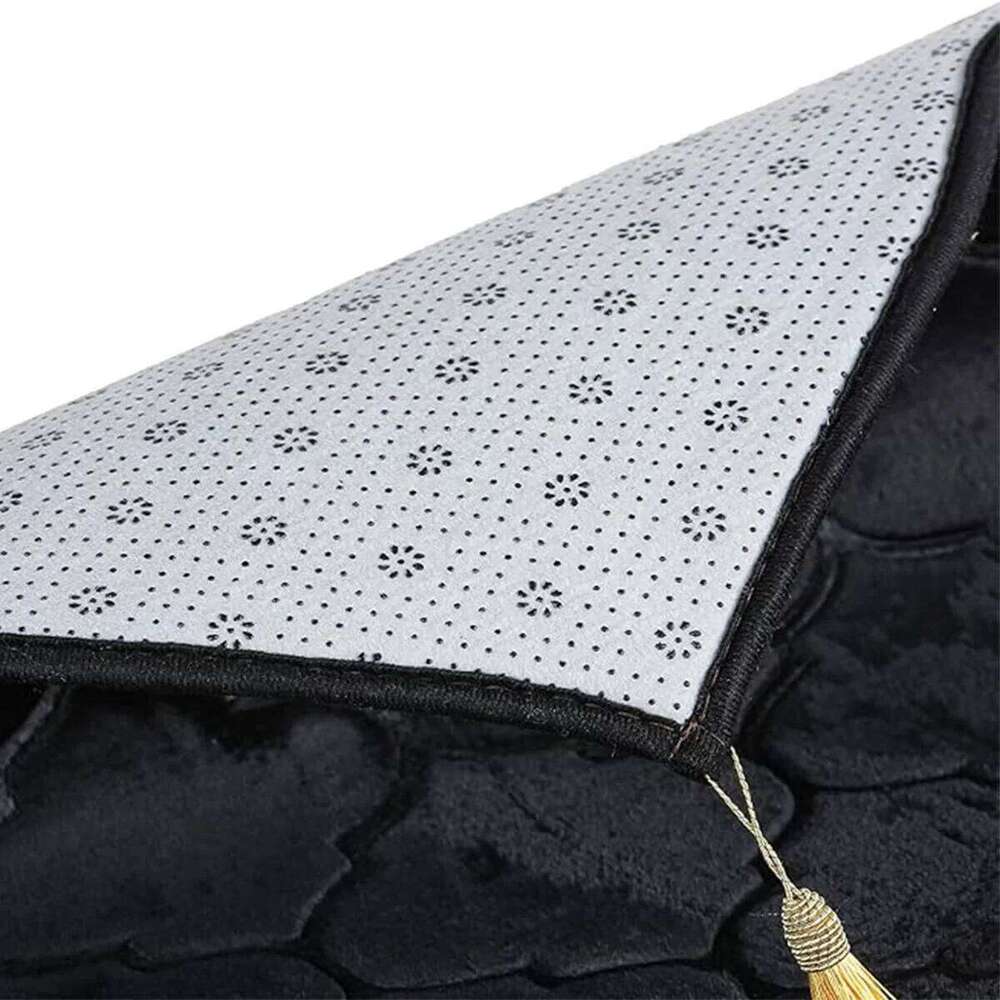Thickened Printed Plush With Tassel Flannel Irregular Prayer Mat H260226