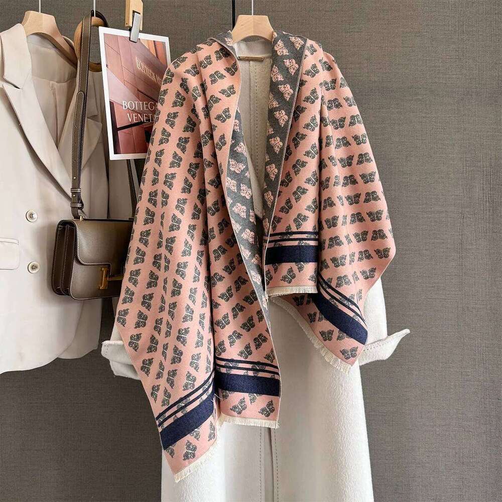 Autumn Winter New Vintage Fashion Versatile Cashmere Thickened Warm Scarf Windproof Shawl Women Luxury High-Quality Wrap Z260226