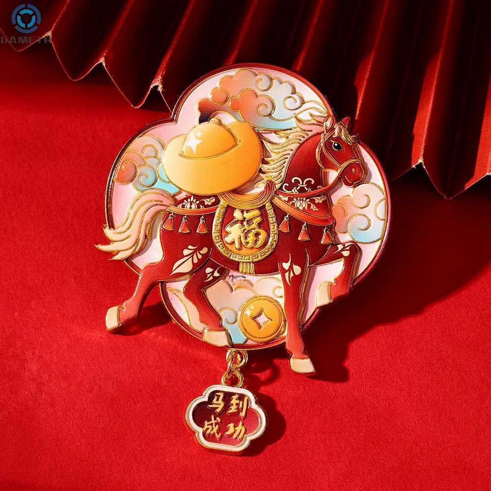 Year of the Horse Refrigerator Magnet Chinese Spring Festival Blessing Gift for Home DecorT260227