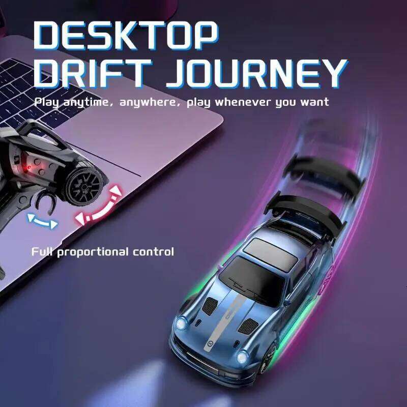 Rechargeable Mini Drift Car Toy, 1:64 Scale 4WD Racer Ready to Gift, Exciting Holiday Present for Kids & Racing Fans H260227