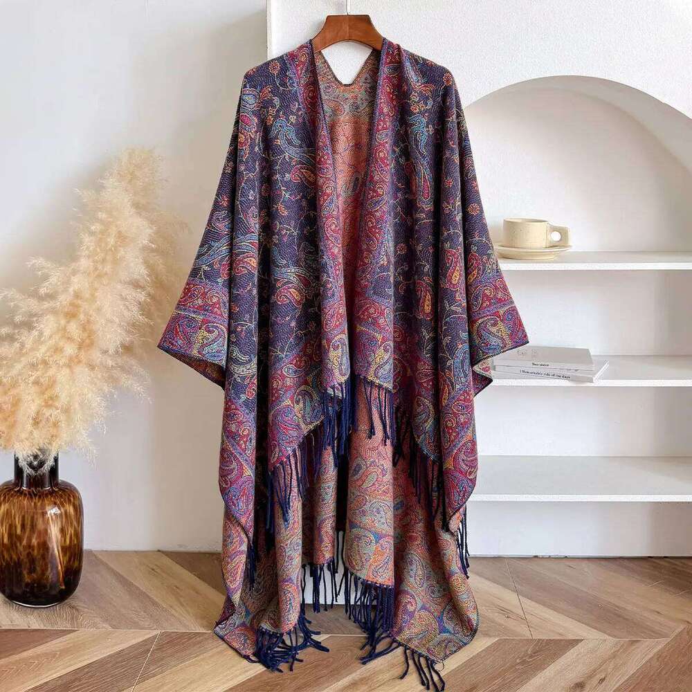 Women Winter Warm Imitation Cashmere Scarves Ethnic Style Pashmina Shawl Wrap Neckerchief Female Bufanda Echarpe Design Scarf Z260226