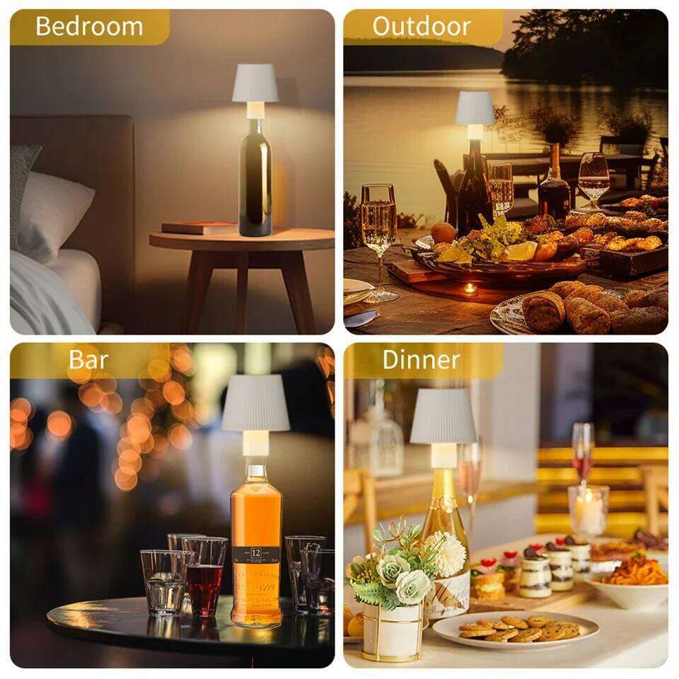 Rechargeable LED Desk Lamp Touch Switch 3 Colors Dimming For Bar Restaurant Study Club Dinner Ambiance Decor Table Lighting Z260227