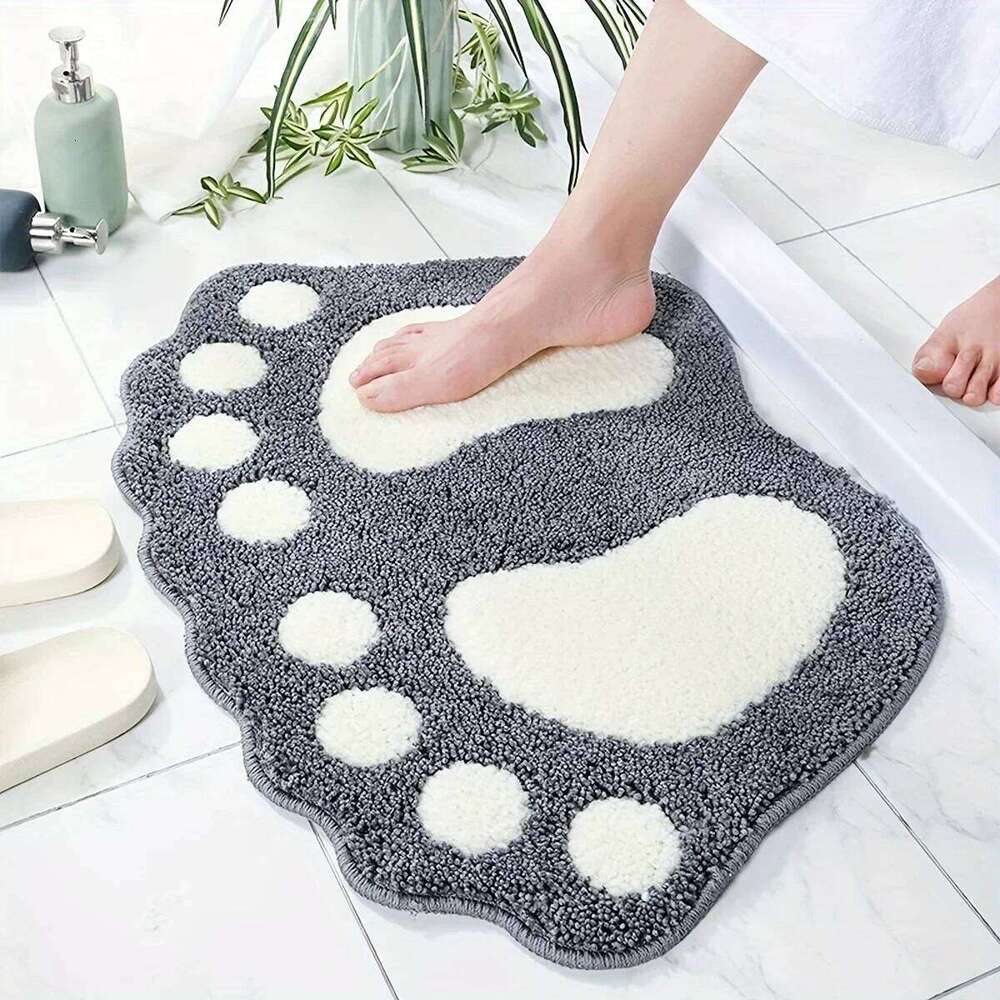 1 Bath Mat with Anti Slip, Super Absorbent, Ultra-fine Fiber, Soft Comfortable Bathroom Carpet and Floor Decoration H260226