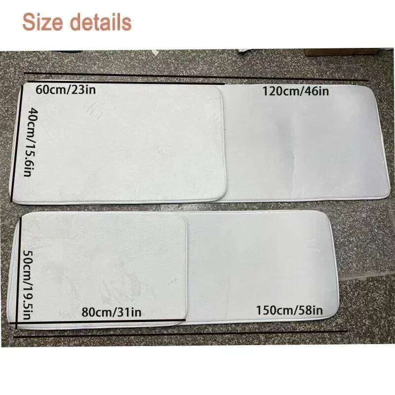 Modern Kitchen Runner Rug Stone Tile Pattern Non-Slip Carpet Long Strip Mat for Floor Easy Clean Dining Hallway Decor H260226