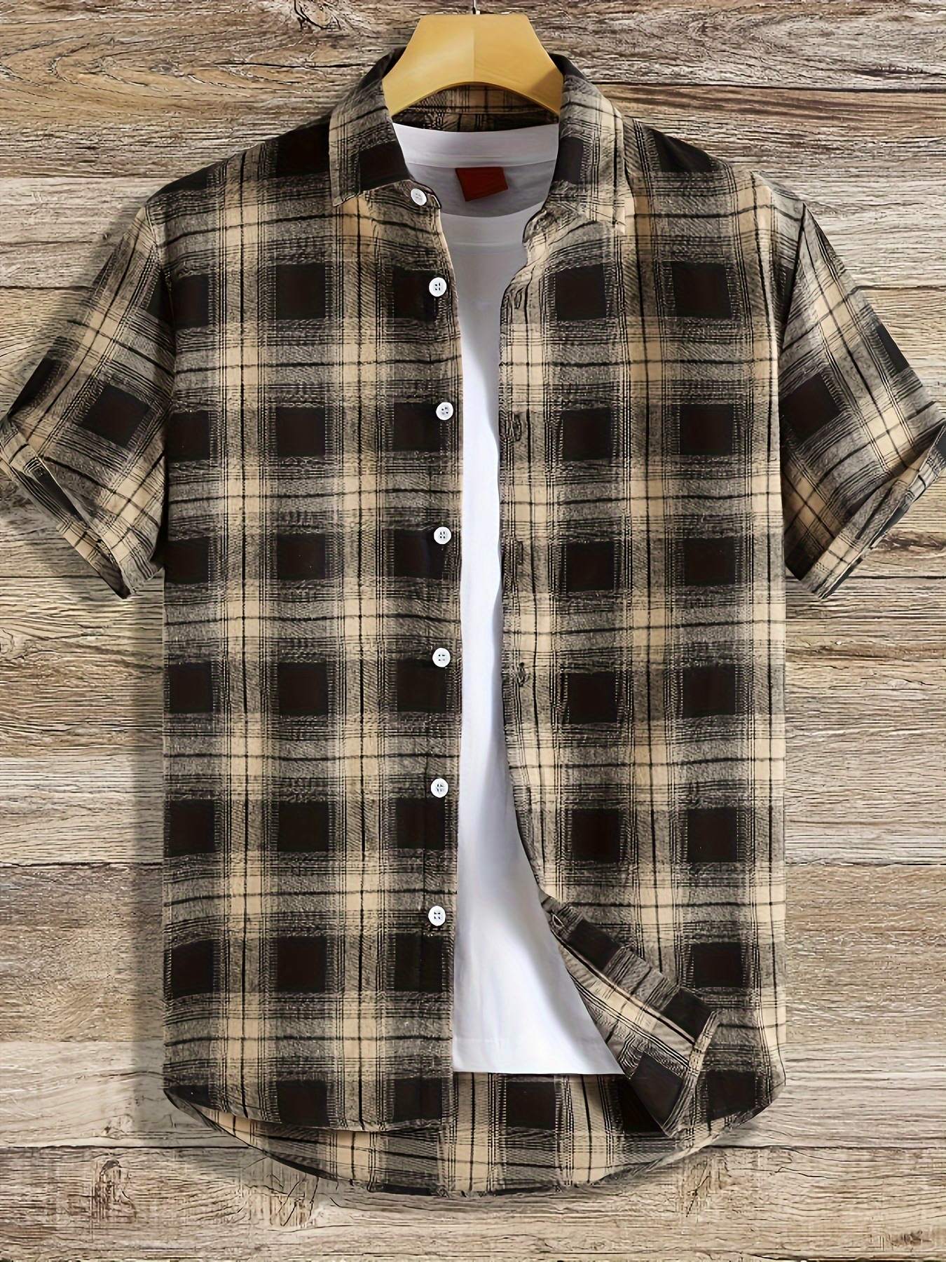 Luxury Brand Designer Clothes New Men's Simple Short-Sleeve Shirt, Summer Casual Top, Trendy Loose Fit