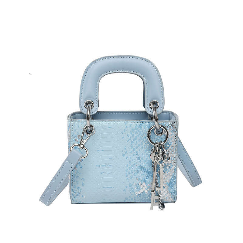 2026 new trendy small square handbags Fashionable Snake Print Shoulder Bag with Premium Feel Crossbody Bag for women fashion versatile Mini Lipstick C