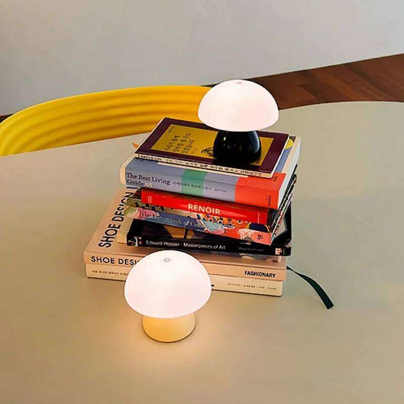 New Creative Night Mushroom Pat Bedroom Bedside Bar Dining Table Lamp Warm White Ambient Lights Z260227
