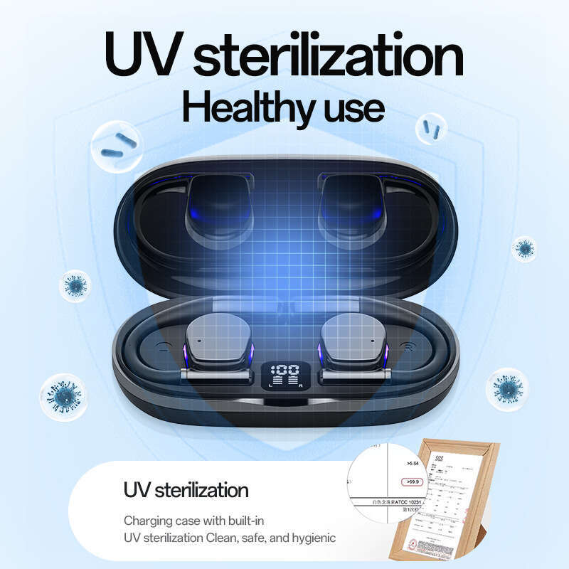 New Smart Translator OWS Open Ear Bone Conduction Bluetooth Earphones True Wireless Over-Ear Headphones