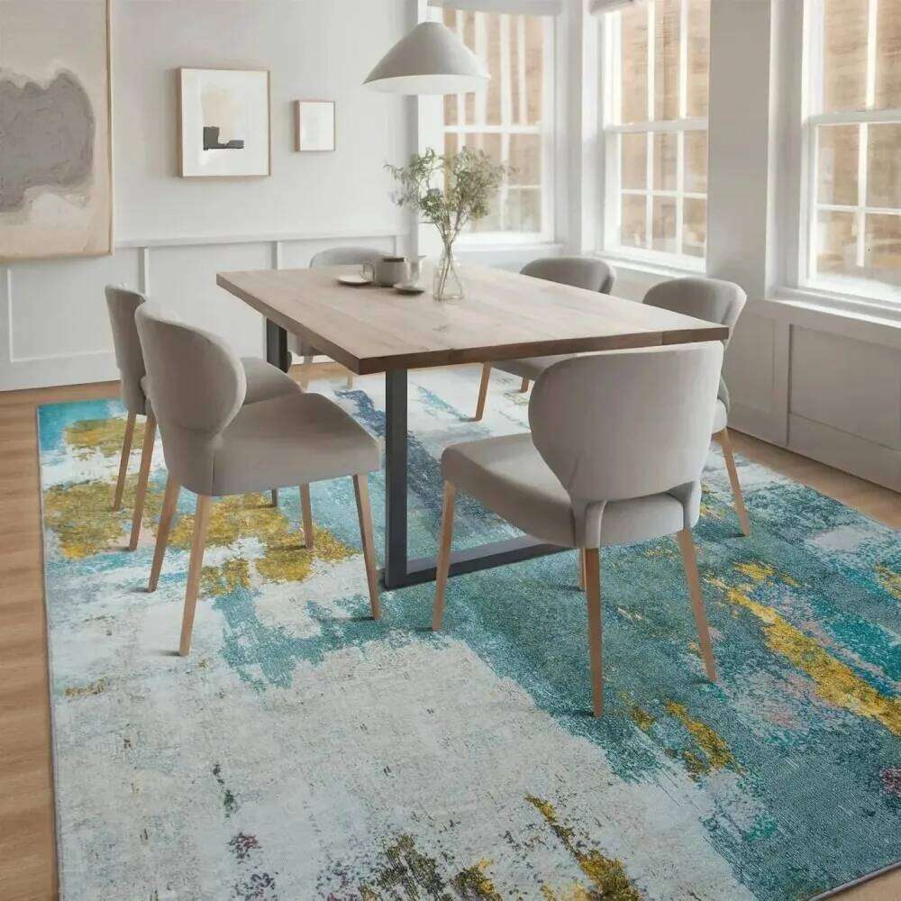 VIKAMA Nordic Minimalist Modern American Abstract Living Room Coffee Table Mat Bedroom Bedside Carpet Home Decoration H260226