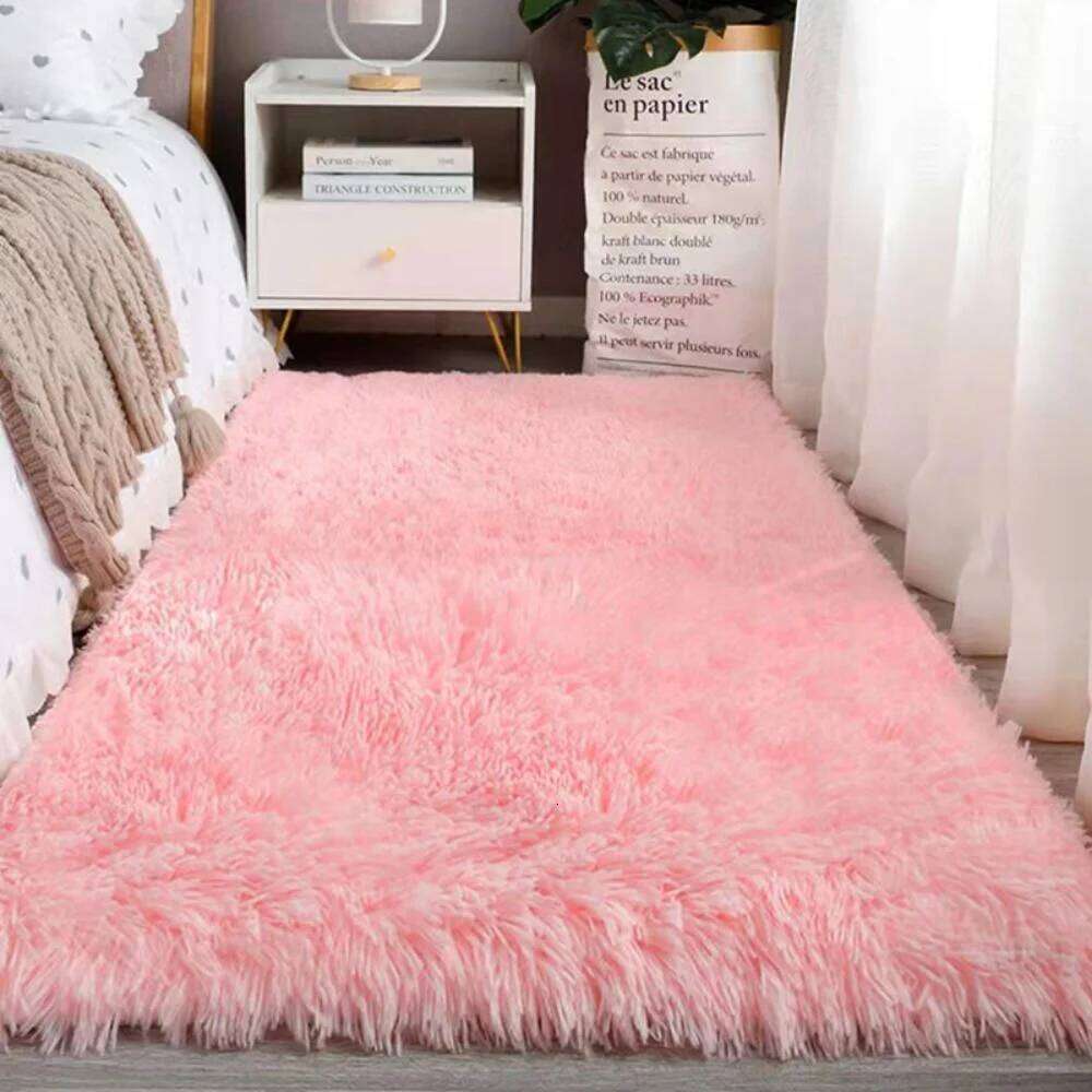 VIKAMA Purple silk tie dye living room bedroom bedside carpet, bay window mat, household long hair carpet H260227 - view 5