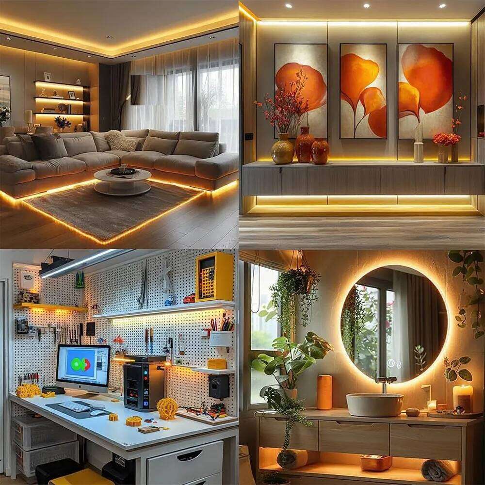 COB LED Strip Light 400LEDs/m High Density Flexible 8mm FOB Tape Lights Ribbon RA90 Warm Nature Cold White Dimmable DC5V Z260226