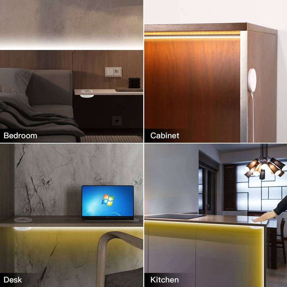 LED Bedroom Study Room Led lights Strip Neon Light Silica Gel with Penetrating Touch Switch Dimmable 2m 3m 5m 10m Z260226