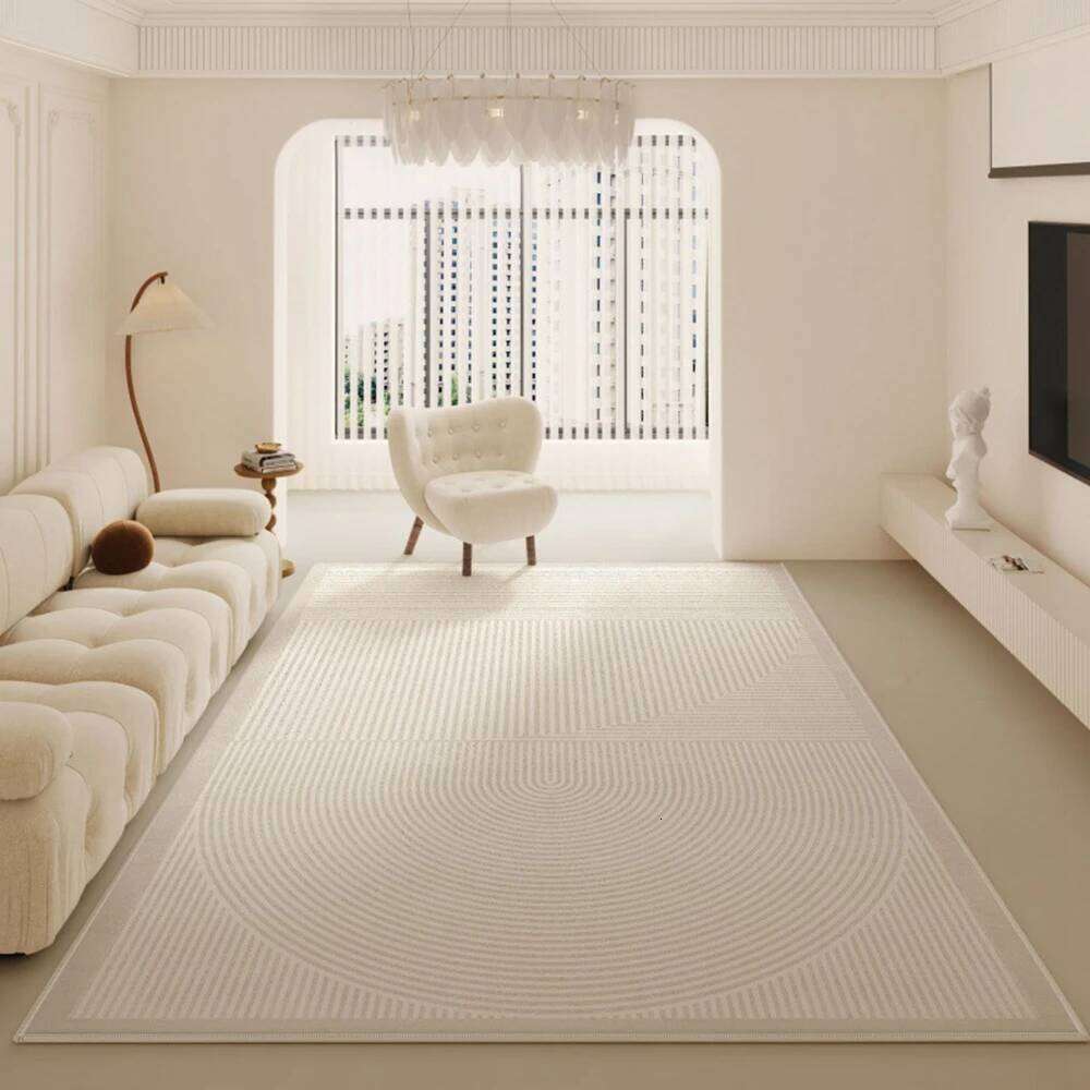 VIAKMA Creamy Flannel Carpet Living Room Luxury High-End Sofa Coffee Table Rug Bedroom Floor Mat Home Decoration H260226
