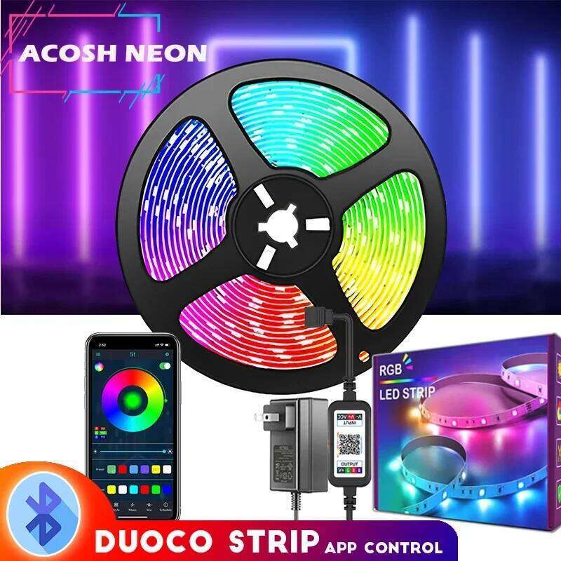 Bluetooth Smart Lights 24V Rope Bar Wireless 5050 Smd Led DuoCo APP Strip for Bedroom Home Ceiling Light Z260226