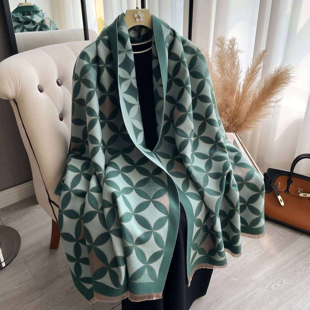 2025 Winter Cashmere Scarf for Women Shawl Wrap Female Pashmina Luxury Brand Poncho Thick Blanket Warm Bufanda Echarpe Femme Z260226