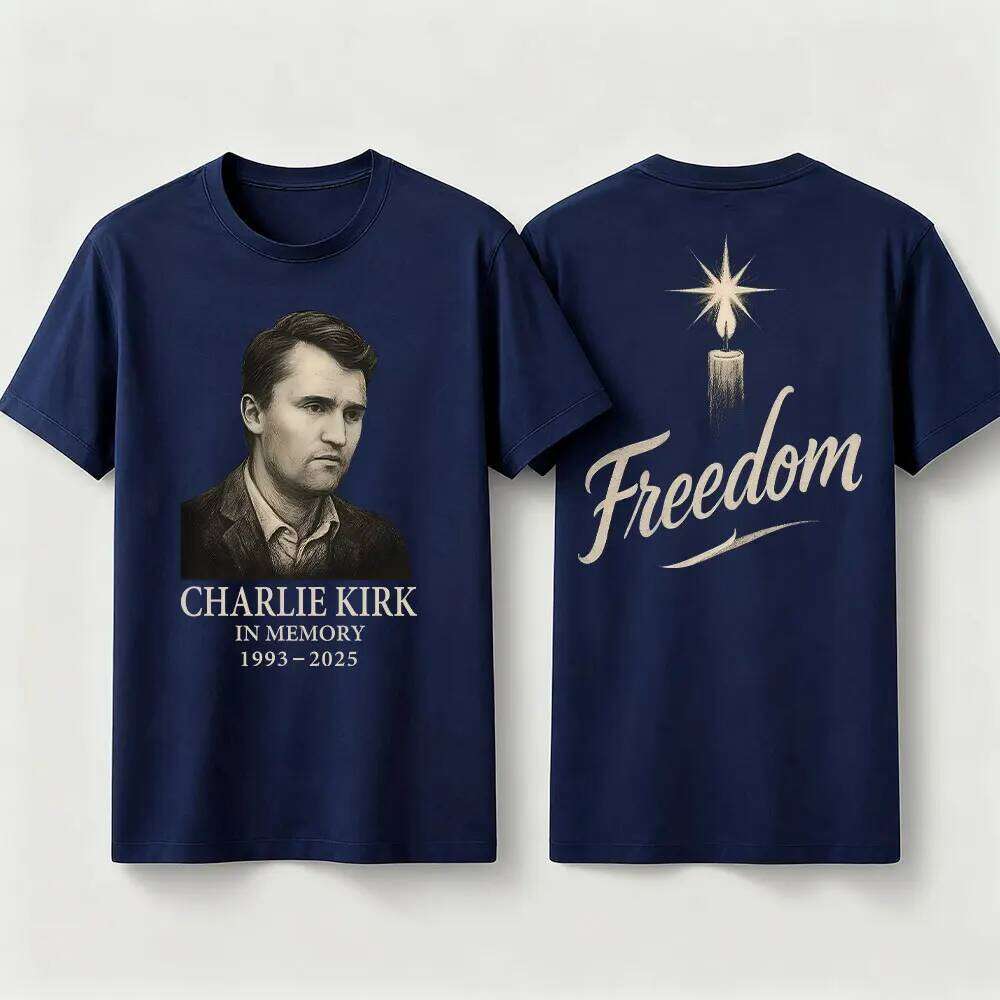 Kirk Freedom TShirt Always Remember Charlie Shirt RIP 1993-2025 Memorial Clothing Patriot Mens Womens Tee Tops C260228 - view 5