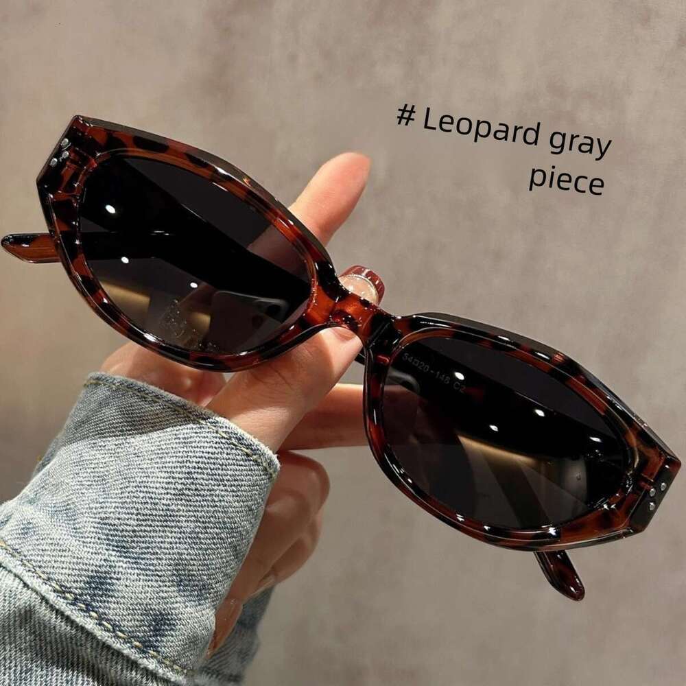 Brown Narrow Cat Eye Polarized Women High-End Large Frame Suitable Round and Square Faces UV Protection Sunglasses for Women