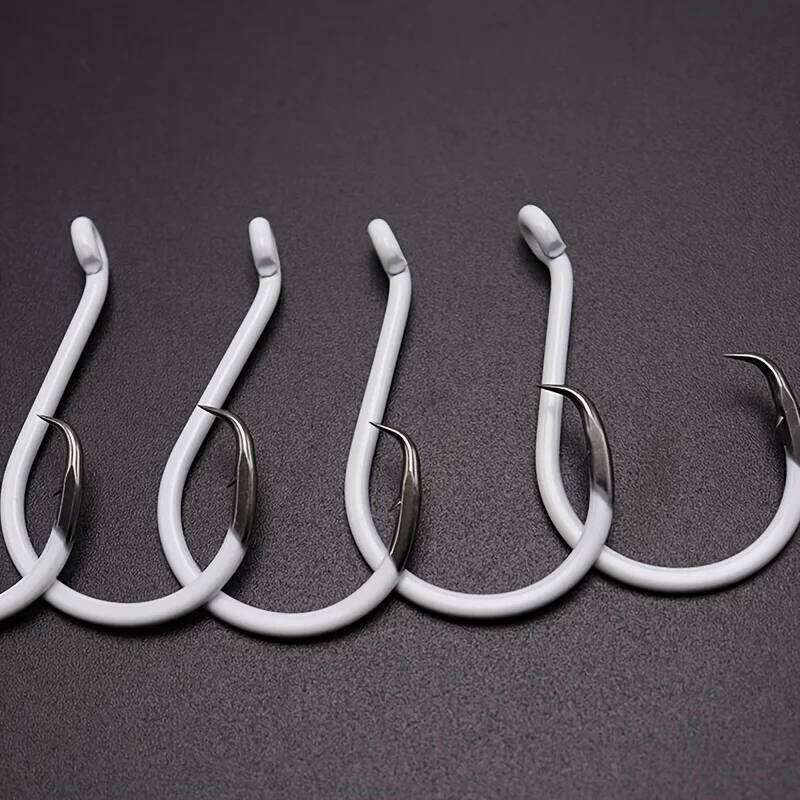 ZYZ Luminous Circle White 6/0#~10/0# BKK Hook Saltwater Freshwater for Tuna, Catfish, Bass Fishing Hooks Z260228