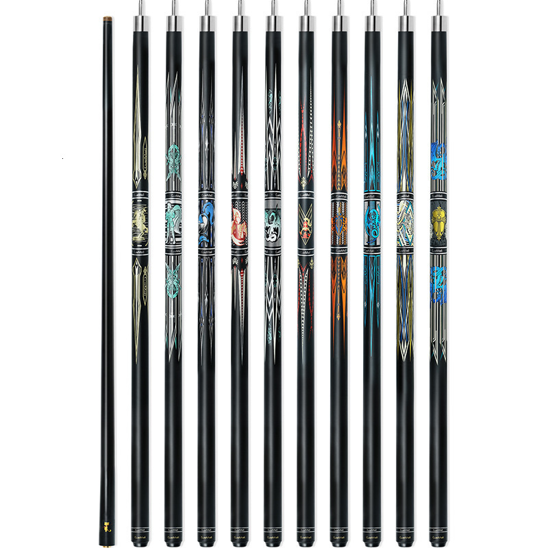 Cuemall Billiard Cue Large Tip 13mm American Nine Ball Cue Black Technology Cue Fiberglass Billiard Cue Roman 251106