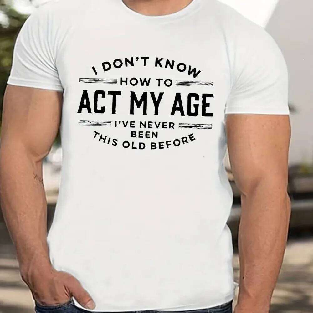 Summer Men's Letter Printed Pattern Fashionable Breathable Round Neck Thsirt Outdoor Leisure Sports Hiking Top C260228 - view 6