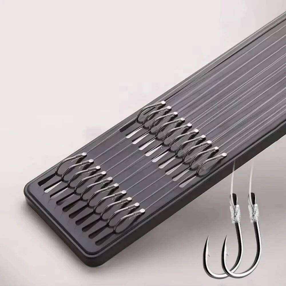 10pcs/set Double Line High Strength and Fishing Accessories Thread Swivels with Hooks Kit Z260228