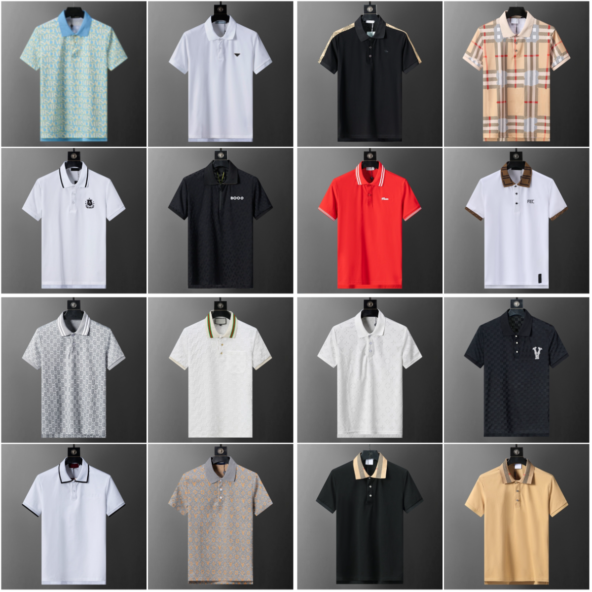 men designer polo classic Casual polo shirt fashion mens polo shirt letter graphic polos Summer Business shirt jacquard vintage Men's top luxury T-shirt Men top