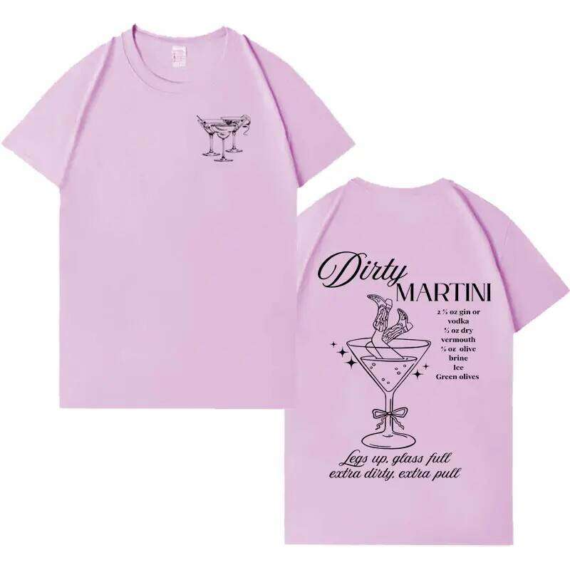 Trendy Martini Pattern Casual High Quality T-shirt Men Women Summer Harajuku Hip Hop Round Neck Short Sleeve Cozy Clothes Unisex C260228 - view 7