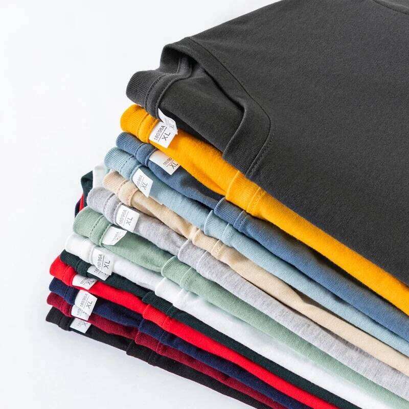 Men's Solid Color Round Neck Cotton Long Sleeved T-shirt Summer Comfortable Top C260228 - view 4