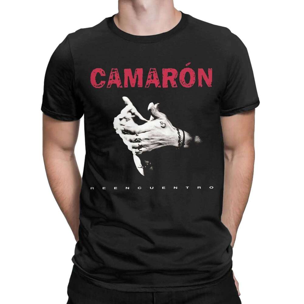 Men T-Shirt Camarons De La Isla Flamenco Singer Cotton Tee Shirt Short Sleeve Island Shrimp T Shirts Round Neck merch Plus Size C260228 - view 3