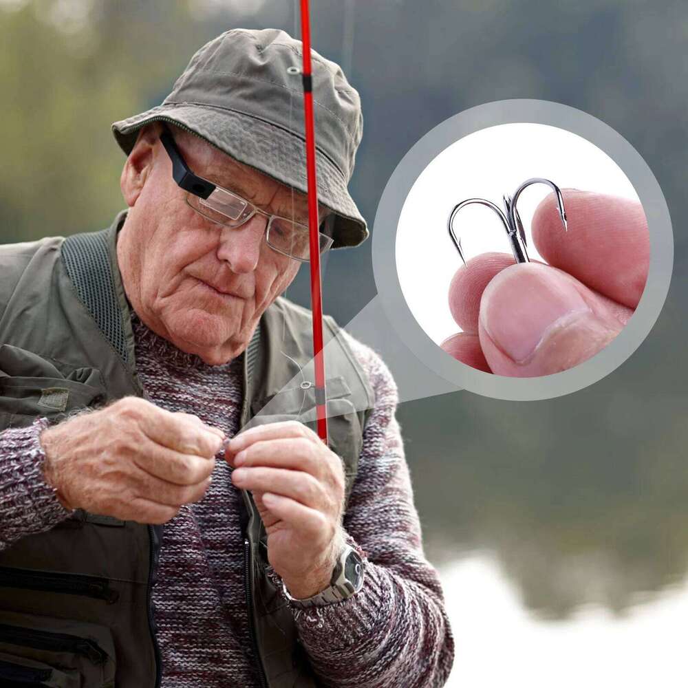 20pcs Treble 4/6/8/10# High Carbon Steel Sharp Hooks For Freshwater Saltwater Outdoor Fishing Accessories Z260228