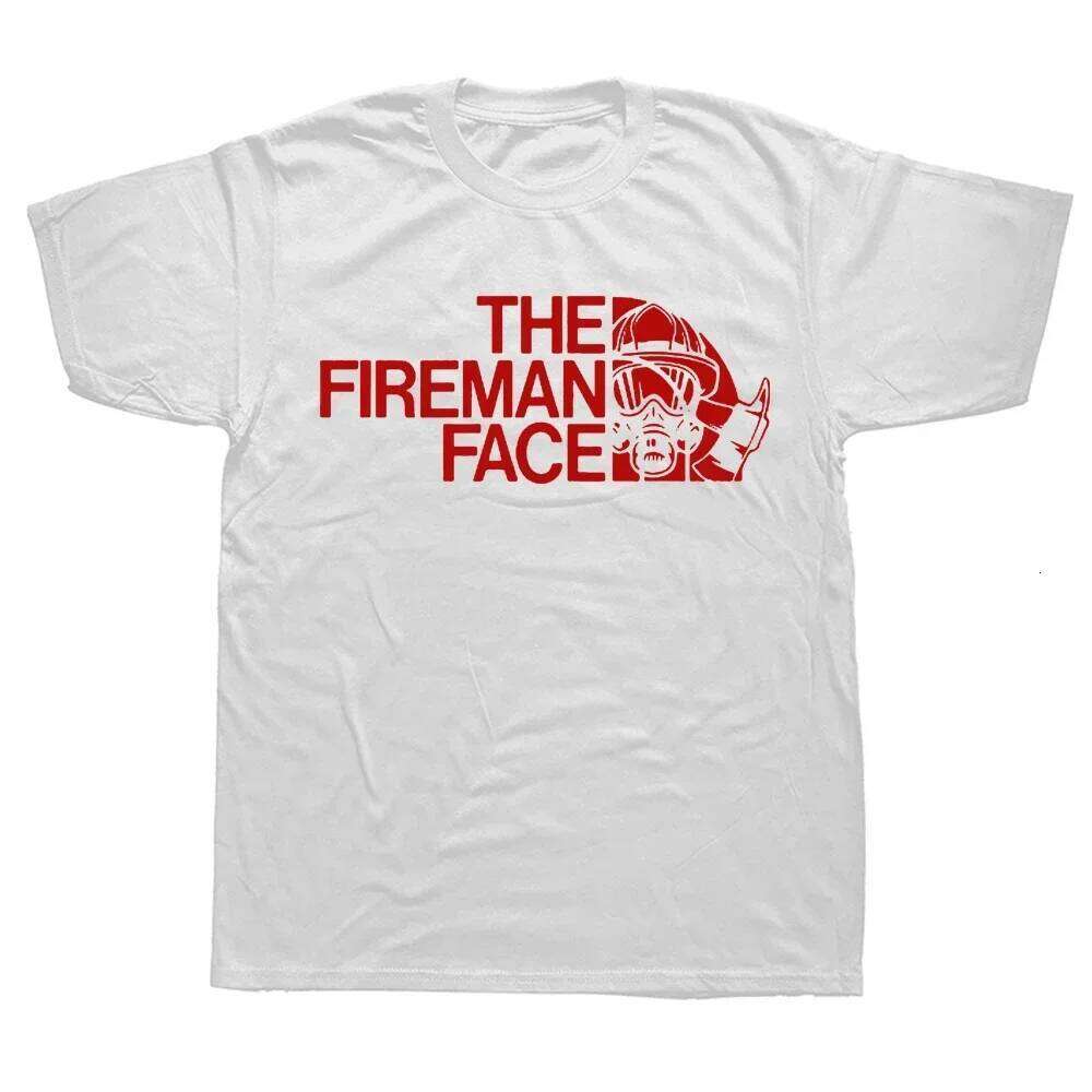 Funny Gifts Fireman The Firefighter Face T Shirts Graphic Streetwear Short Sleeve Style T-shirt Mens Clothing Harajuku C260228 - view 5