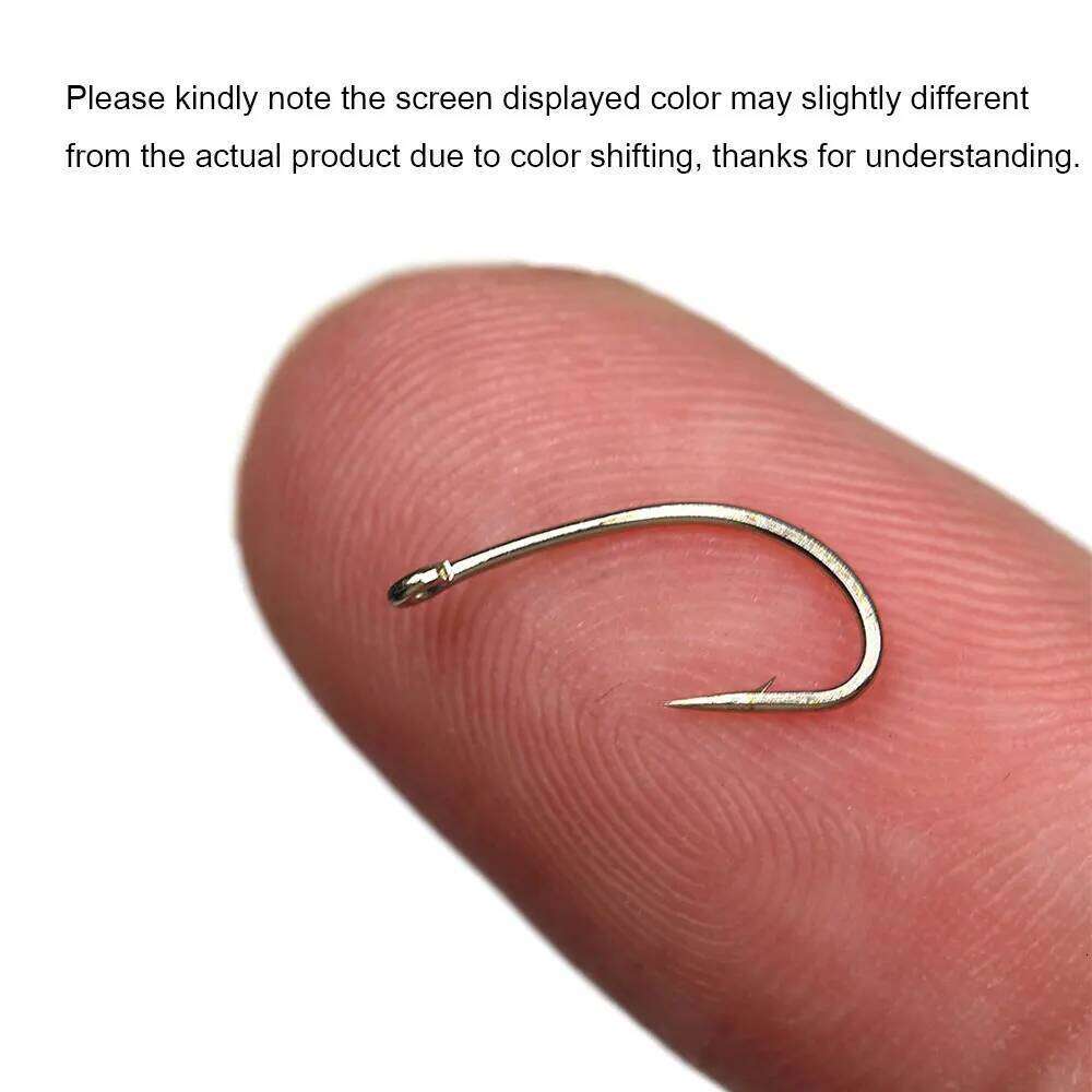 ICERIO 100PCS /200PCS High Carbon Steel Nymphs Scuds Midge Caddis Fly Hook For Tying Trout Bass Perch Fishing Lure 12#~22# Z260228