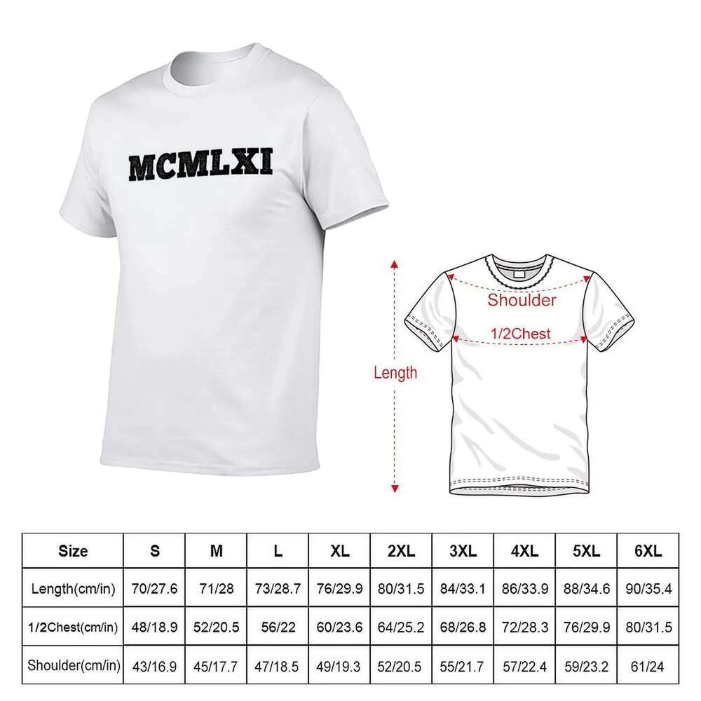 1961 Roman Numerals high quality shirts 100% man t shirt cotton T-Shirt C260228 - view 6