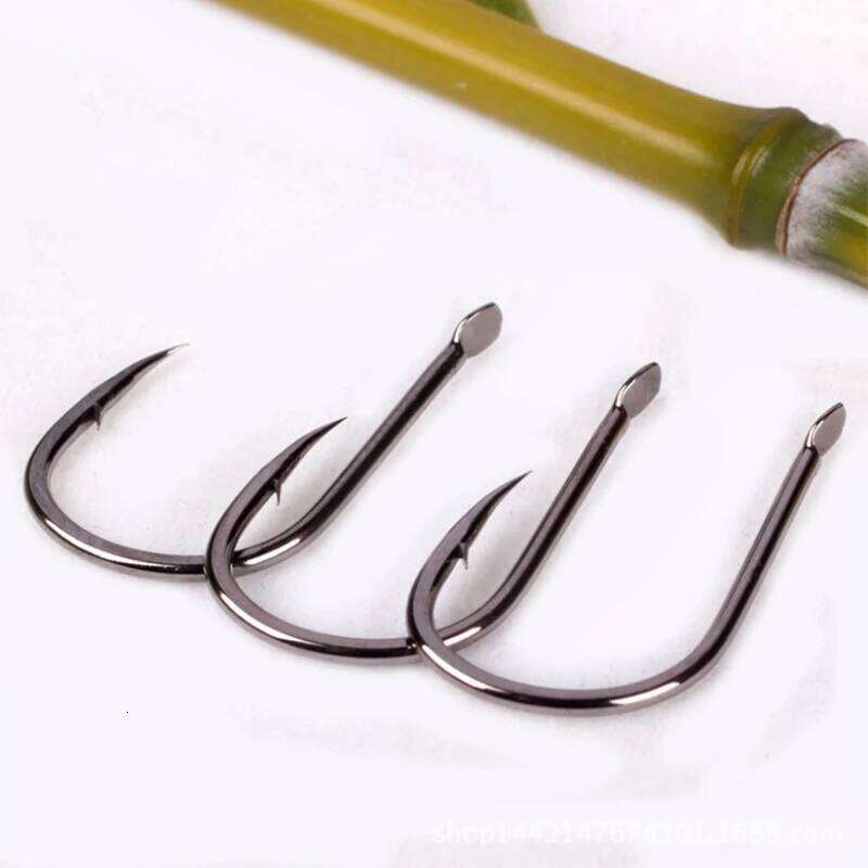 DYGYGYFZ 10pcs/lot Super Sharped Forged Fishing Hooks 1#-15#High Carbon Steel Carp Fish High Quality Barbed Hook Z260228