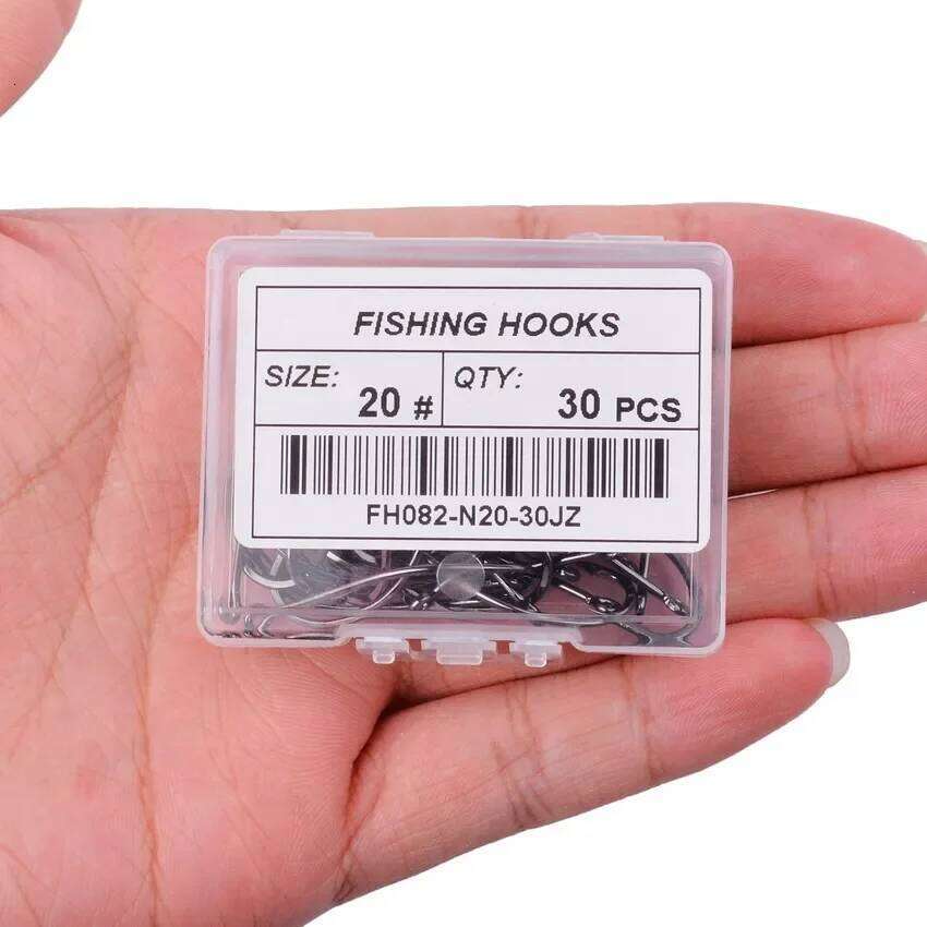 50pcs 10pcs Coating High Carbon Stainless Steel Barbed Carp Hooks Pack with Retail Original Box Fishing Hook Tackle Z260228