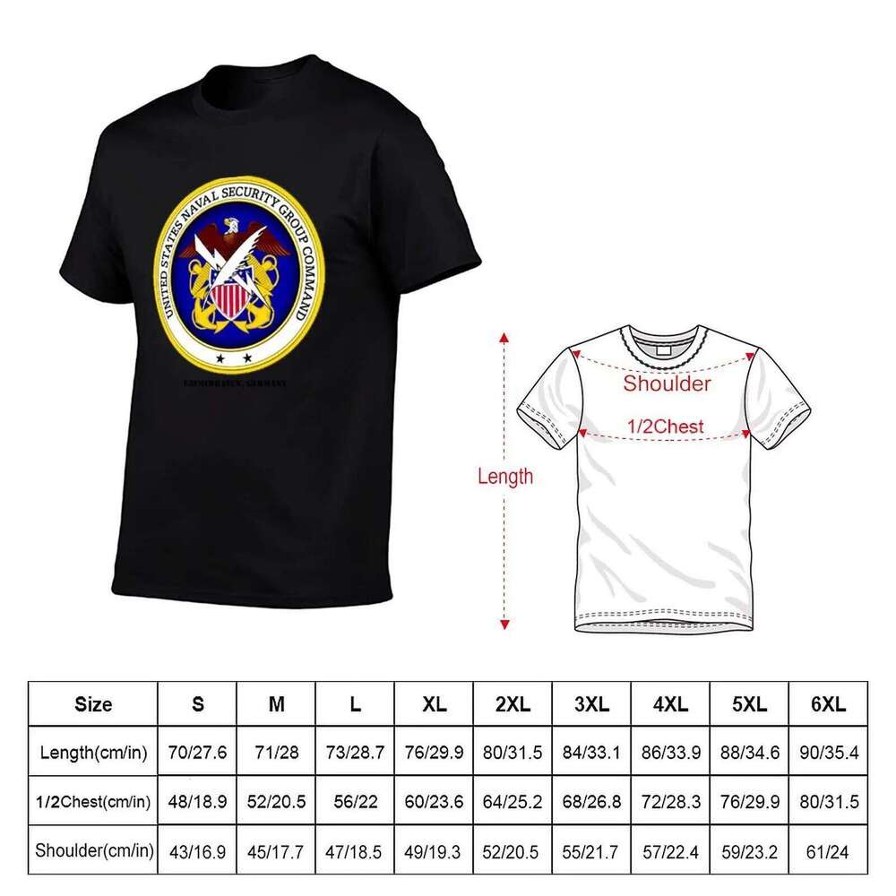 NAVAL SECURITY GROUP ACTIVITY, BREMERHAVEN, GERMANY t shirt man designer cotton tshirt 100% T-Shirt C260228 - view 3