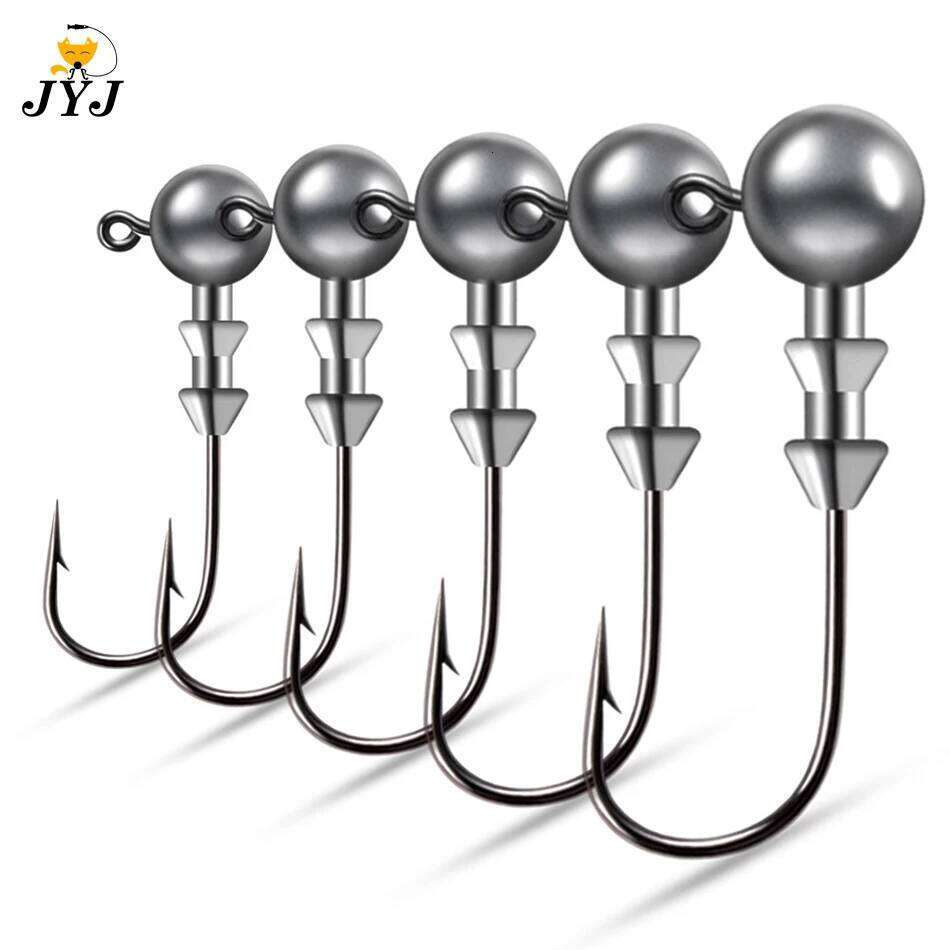 3.5g /5g/7g/10g/14g Screw Thread head for soft lure bait worm hook ,sharp fishing jig hooks new Z260228