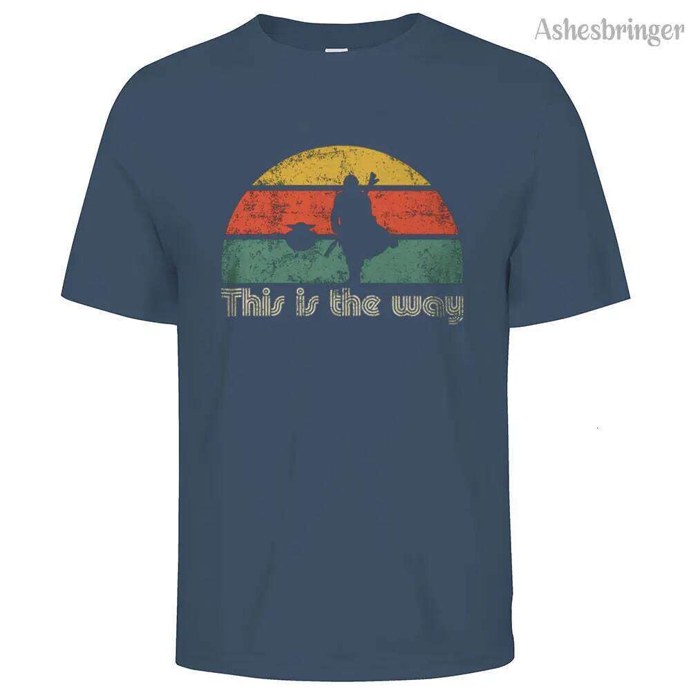 Mens Cotton Jedi The Retro Way Graphic T Shirt Street Casual Style Tee for Men and Women C260228 - view 5