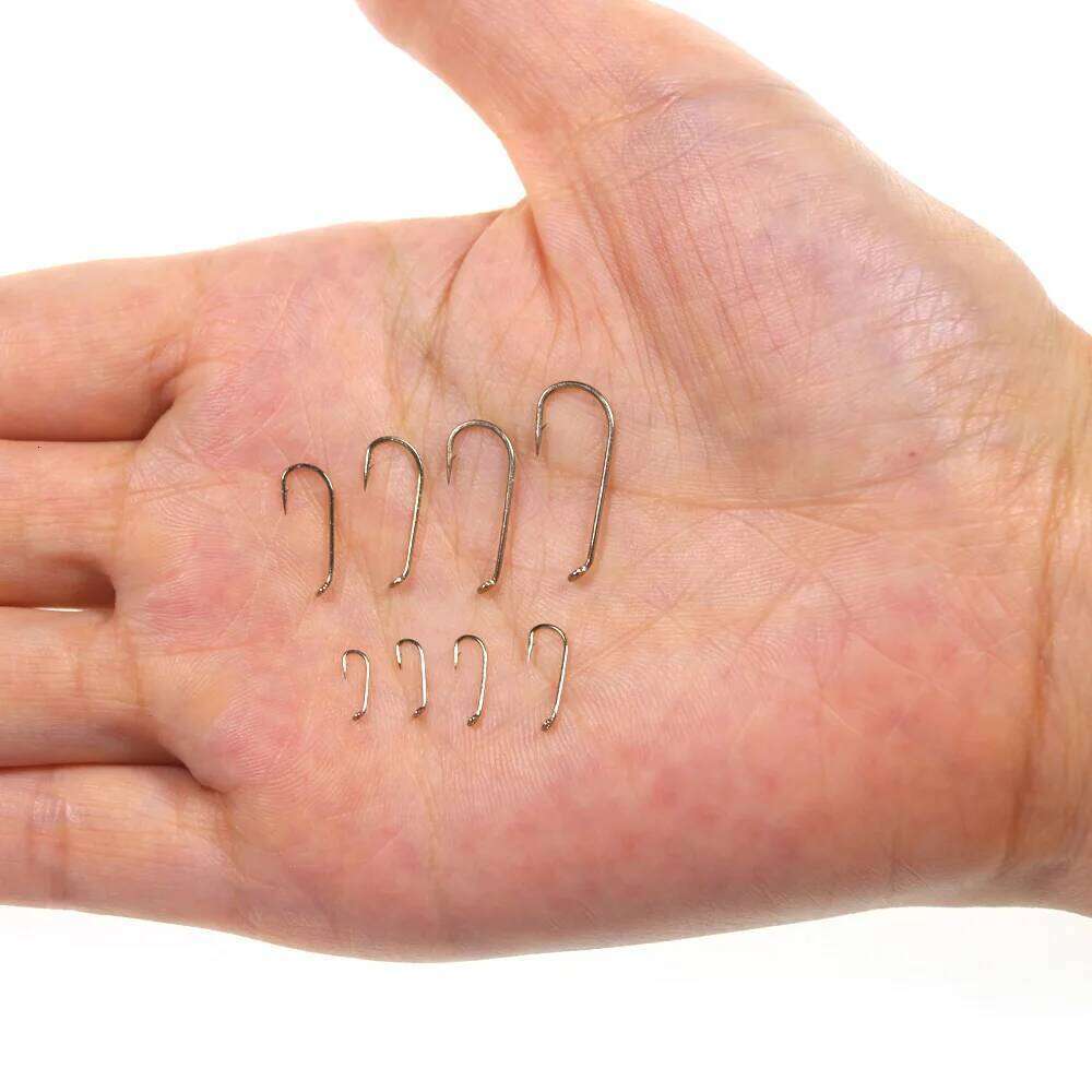 ICERIO 100PCS 200PCS Standard With Barb Nymph Dry Wet Fly Tying Hook 8#~22# Z260228