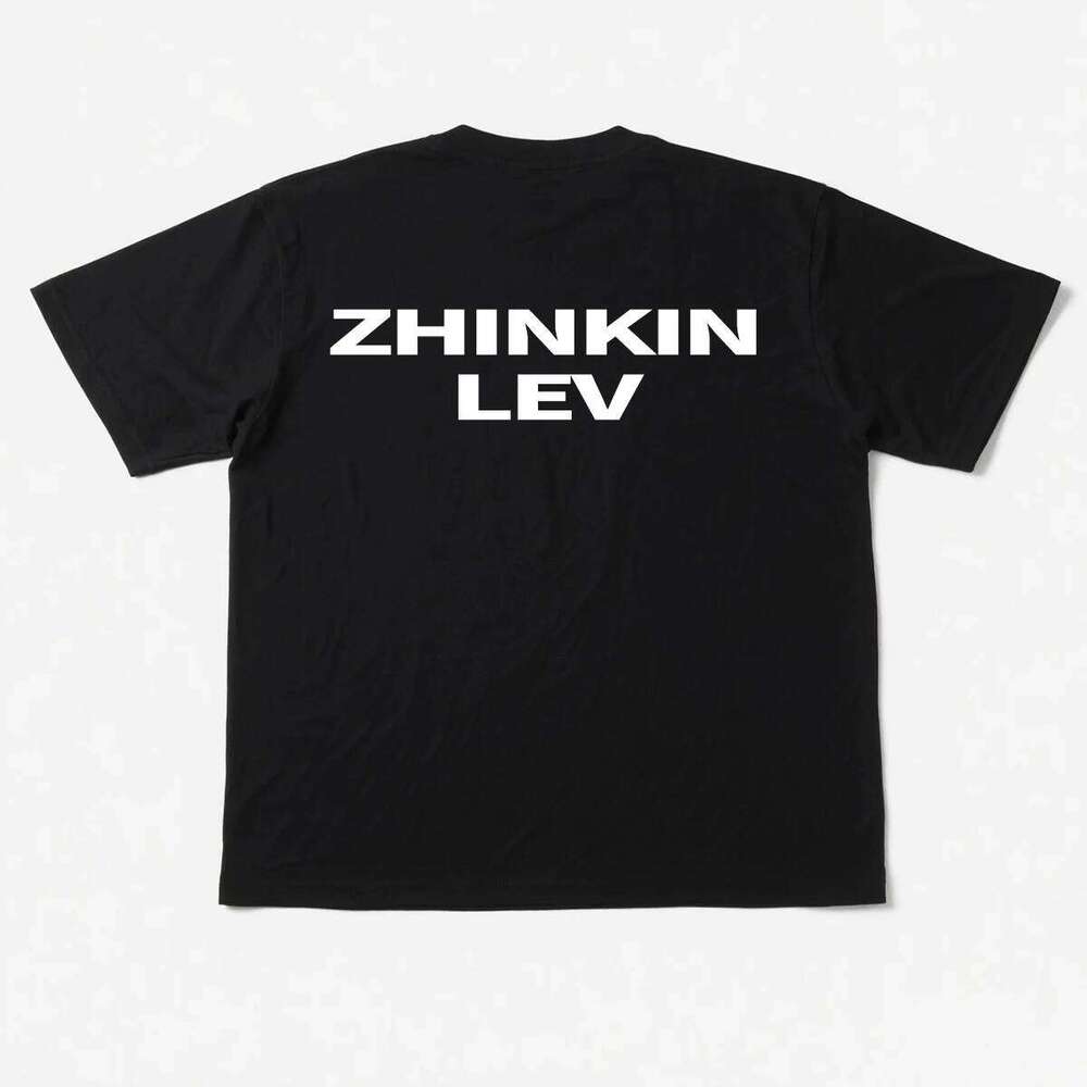 100% Cotton ZHINKIN LEV Print T-Shirt Top Men Couple Matching Gift for Husband Boyfriend Funny Letter Casual Streetwear Tee C260228 - view 3