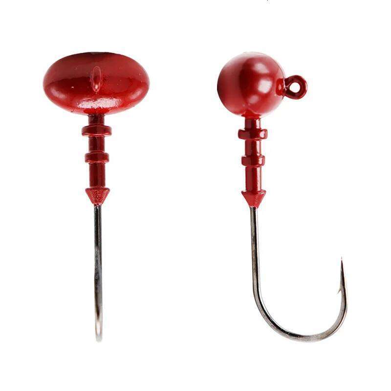 SKY Oval Head JIG 5G 7G 10G 4 Colors For Soft Lure Jig Barbed Fishhooks Saltwater Or Freshwater Fishing Bass Hook Z260228