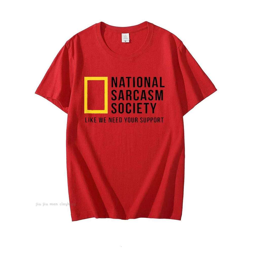 National Sarcasm Society Funny Sarcastic Men Women T-Shirt Letter Print Tops TShirt Cotton Men's Oversized Casual Top Tee C260228 - view 5
