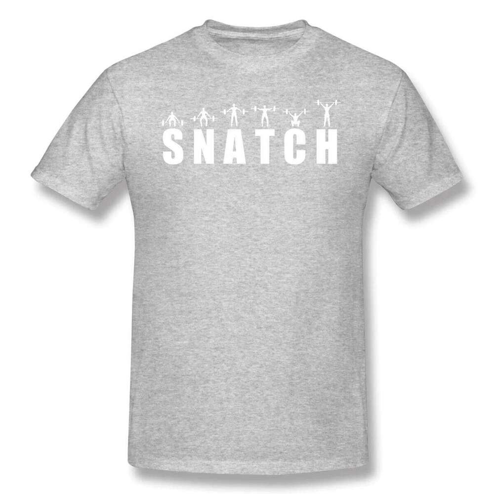Snatch EssentialAnime Clothes Design Bodybuilding Pumping GYM Muscle Training Crossfit 100% Cotton Men T-Shirt Crew Neck Tops C260228 - view 4