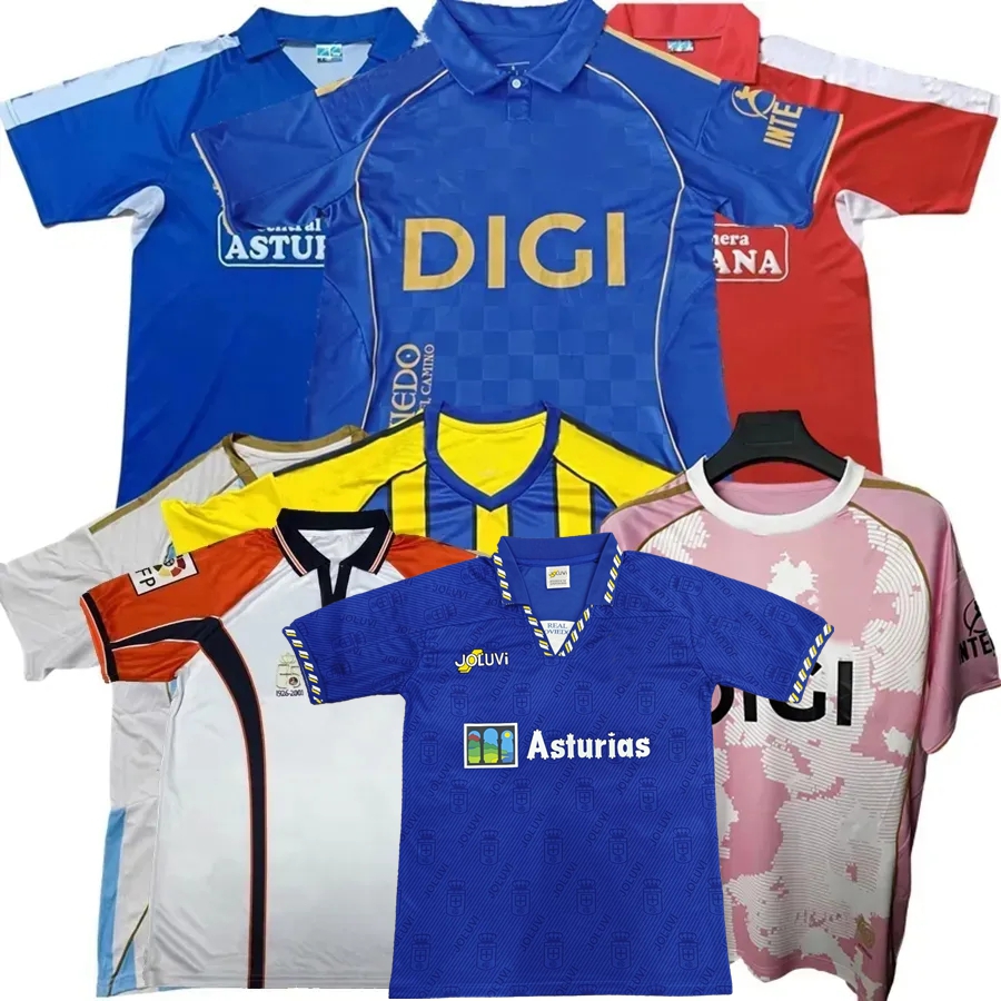 Retro Classic 1990 1991 95 1996 1997 Real Oviedo 2025 2026 Soccer Jerseys ILYAS RONDON HASSAN F.VINAS S.CAZORLA DENDONCKER E.BAILLY CARMO 25 26 football men kids shirts