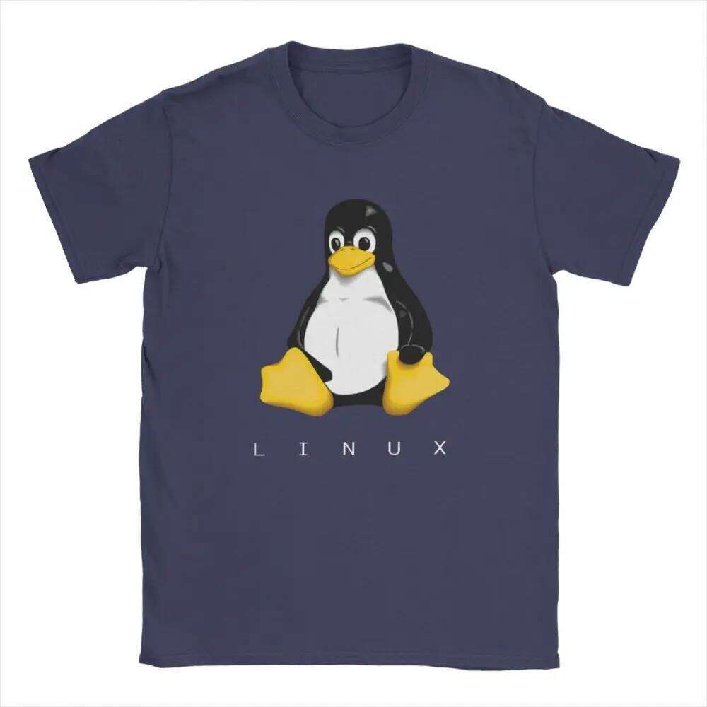 Linux T Shirt Men's 100 Premium Cotton Leisure T-Shirt Crew Neck Tees Short Sleeve Sweatshirt New Arrival Clothing Europe C260228 - view 3