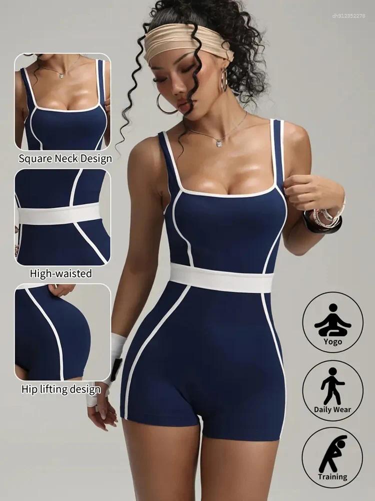 Gym Clothing Women's Tracksuit Seamless Yoga Set Jumpsuits One Piece Workout Rompers Sportswear Clothes Women Bodysuit